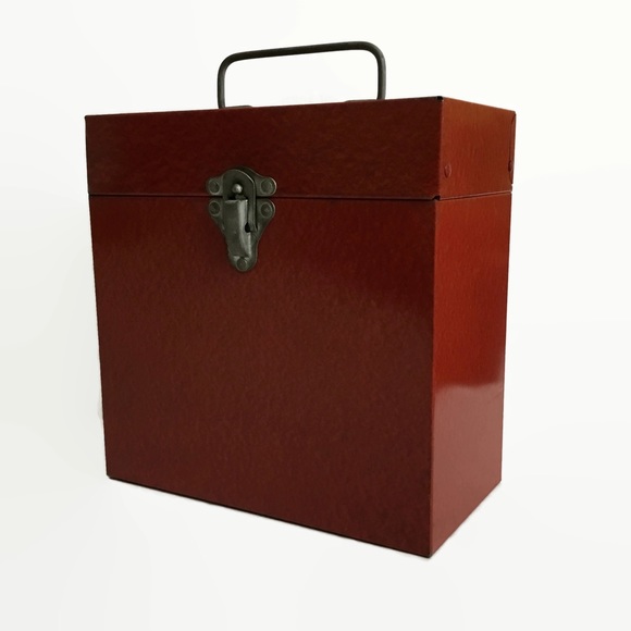 🚫SOLD🚫 VTG 60s Red Metal 45RPM Records Case Box - Picture 3 of 7